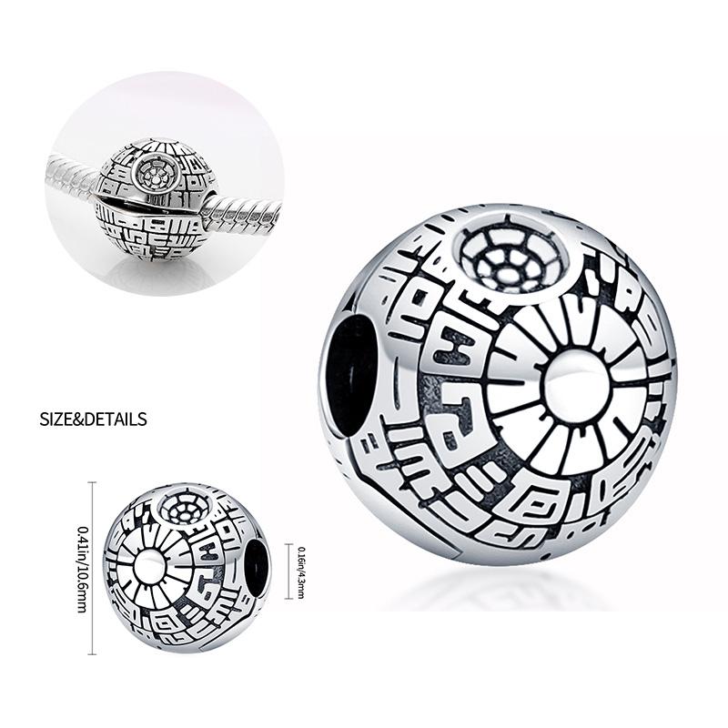 925 Silver Planet Conflict Series Charms Pendants Fit For Necklace Original Bracelet DIY Birthday Festival Women's Gifts