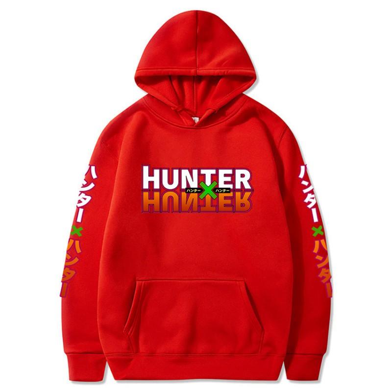 Anime Hunter X Hooded Sweatshirt Men Women Cotton-Lined Long Sleeve Pullover Streetwear Style