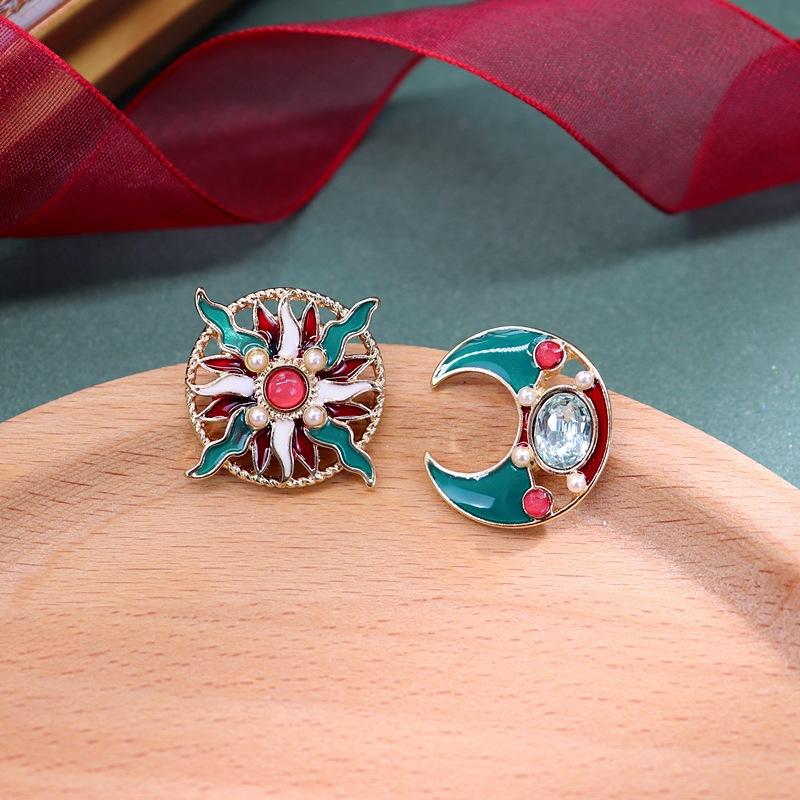 

Женские Девушки Барокко Винтаж Стразы Жемчуг Крест Серьги Ювелирные изделия Ретро Дворец Подвеска Цепочки Серьги Аксессуары Для Леди