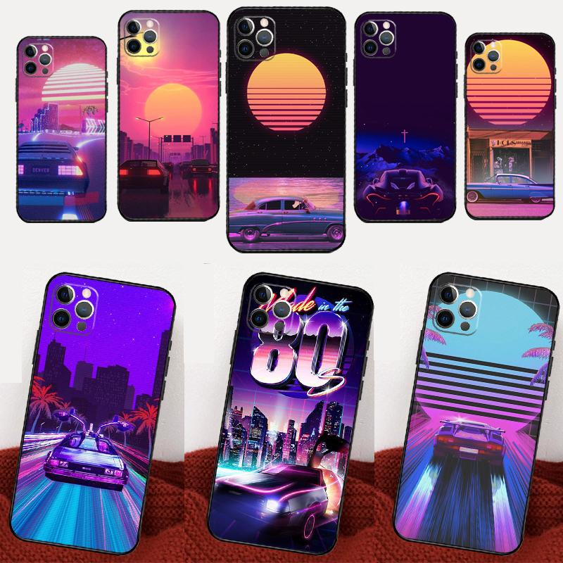 Synthwave 80s Retro Car Case For Samsung Galaxy M06 M16 M36 M56 M15 M11 M31 M21 M53 M13 M32 M52 M35 M55 M14 M34 M54
