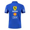 Ferrari Summer Pure Cotton F1 Racing Team Uniform T-shirt Short Sleeved Ferrari Polo Shirt Versatile Top