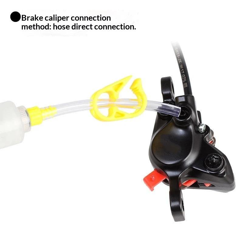 Hydraulic Disc Brake Bleed Kit Multi-size Adapters Portable Drop-resistant Case for  Road Bike Maintenance