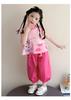 Girls' Summer Set 2026 New Children's Summer Dress Sleeveless Tank Top Two Piece Set Baby Fashionable Summer Thin Clothes