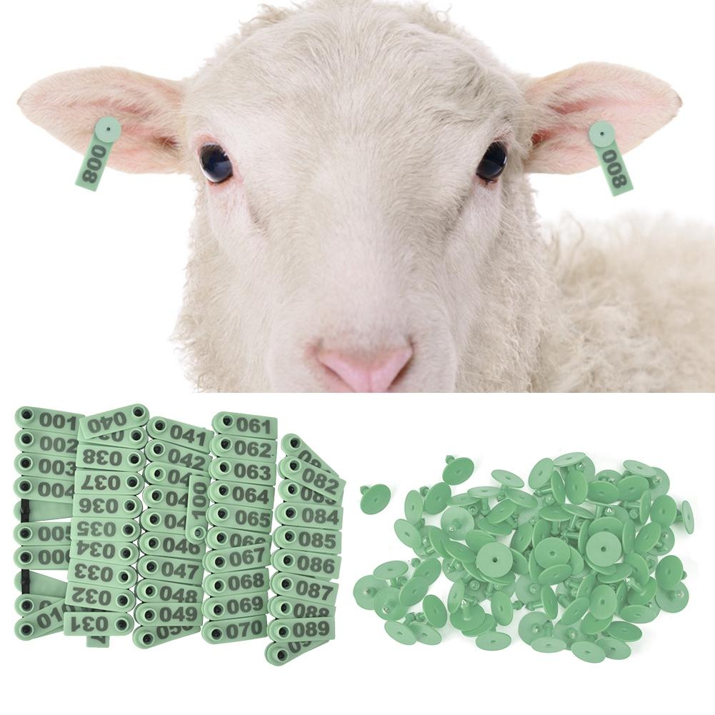 1-100 Number Plastic Livestock r Animal for Goat Sheep (Orange)