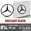 Car Original Rear Label Badge Sticker for Mercedes-Benz W166 GLE63 AMG S 2016 2017 2018 2019 ML Class Car Tail Emblem Decodation NP1