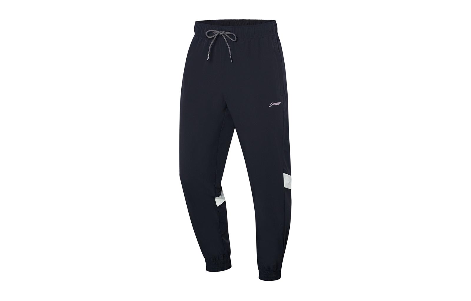 Li Ning Knitted Sweatpants Men s Black Cream White AYKT033-2 M