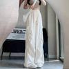 Women's XS Off-White Quick-Dry High-Waisted Wide-Leg Cargo Pants - Petite, Summer 8-Point Style