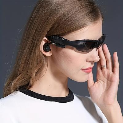 Kabellose Smart-Fahrbrille mit Stereo-Sound und geräuschunterdrückenden Ohrhörern zum Radfahren und für Outdoor-Aktivitäten – Musik, Anrufe und Navigation