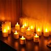 M-Modern-For HOME Party Romantic Rechargeable Tea Light Candles With Remote Timer–Suitable For Restaurants, Weddings, Christmas