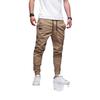 Pantalones Casuales Rectos para Hombre de Cuatro Estaciones, Ajuste Delgado, con Puños con Cordón