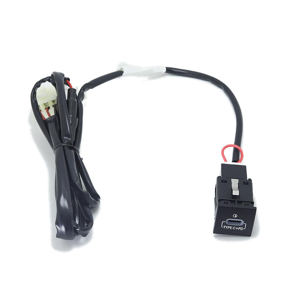 For VW Golf 6 Jetta 5 MK5 Scirocco 06-12 QC3.0 Type C PD USB Quick Car Charger Socket Nondestructive Replacement Harness 12V/24