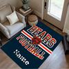 Bears Football Team Spirit Customizable Name Floor Rug Office Rug Design for Outdoor Living Rooms Dining Room Playrooms Antislip Carpet