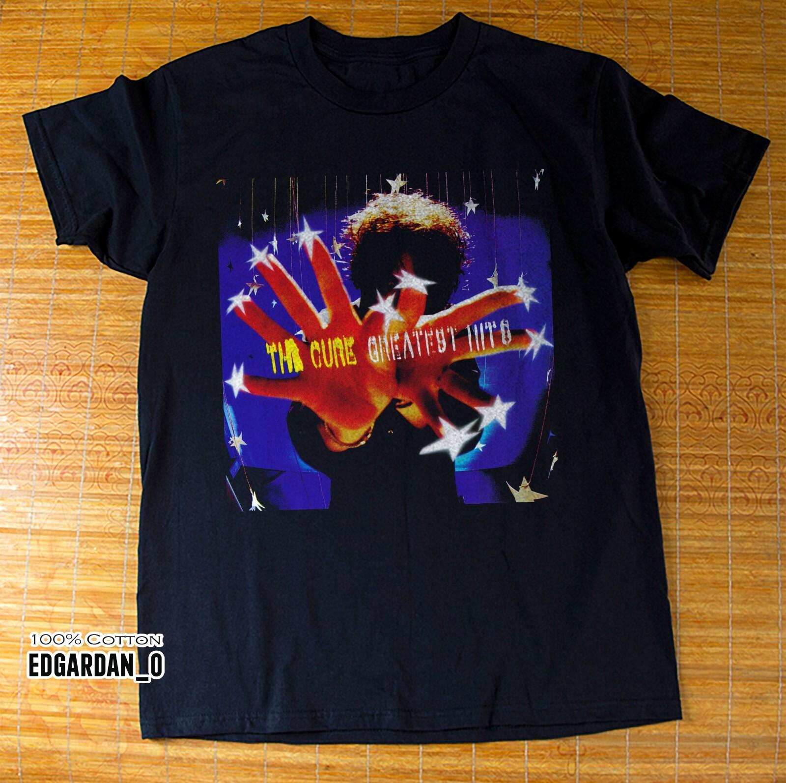 The Cure Greatest Hits Album Heavy Cotton Black Unisex T-shirt Size S-5XL XXXXL