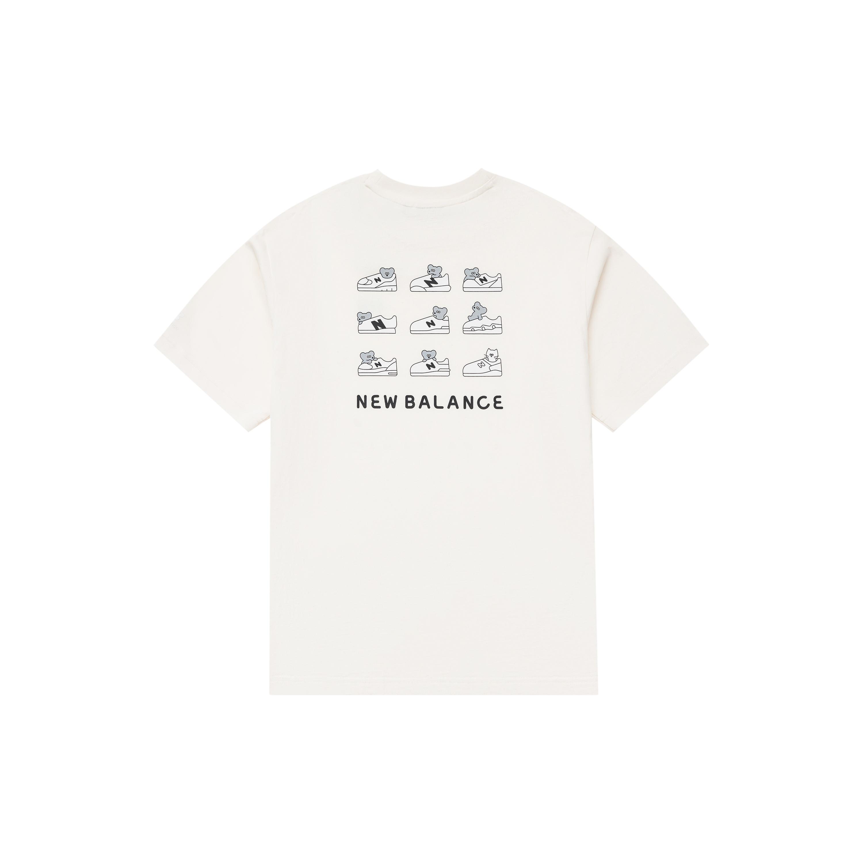 New Balance x SEIJI ANDY Back Graphic Tee Asia Sizing  White Black  Unisex 5ED26221-IV L