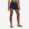 Under Armour Anywhere Color Block Elastic Waist Woven Lightweight Training Shorts Women Shorts Dark-Blue 1380418-410