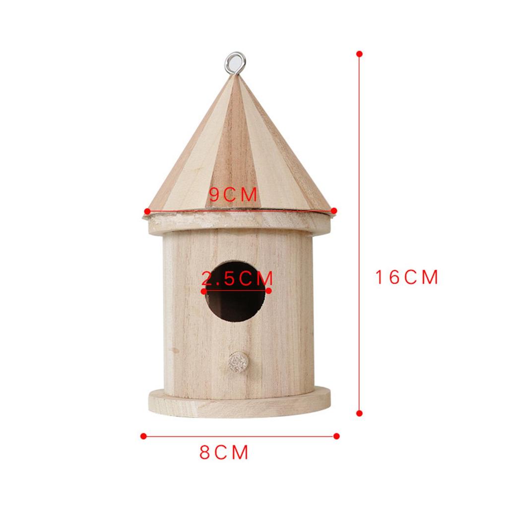 Natural House Hanging Birdhouse Garden Patio Decor DIY Birdcage