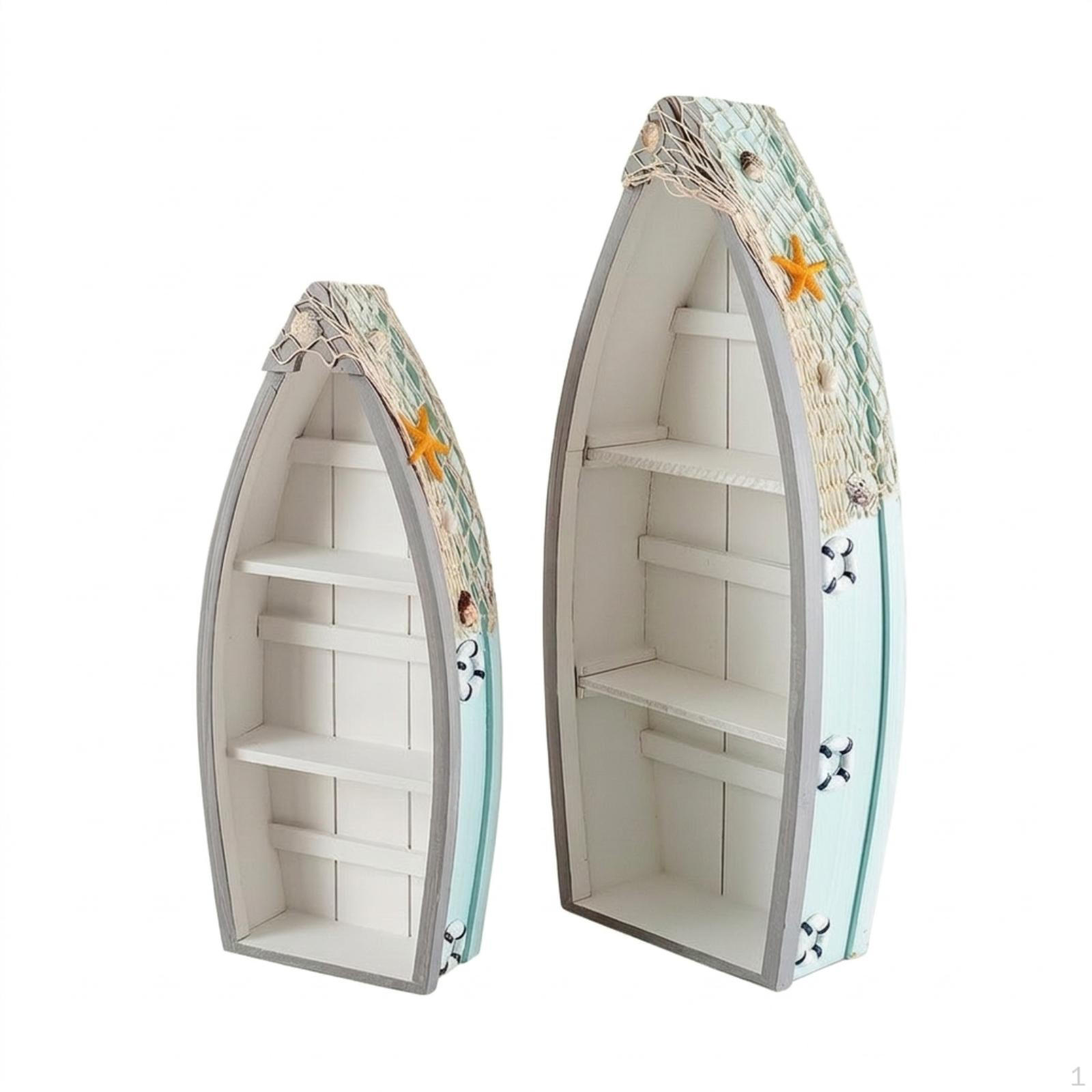 2 Pieces Boat Shelf Coastal Ship