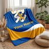 Ifk göteborg Testo Nome Personalizzato Coperta di Flanella Logo Calcio Coperta in Pile Personalizzata Regalo Speciale per Divano Camera da Letto Casa