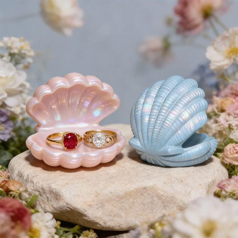 Heat-Resistant Seashell Shape Gypsum Mold 3D Shell Jewelry Tray Mold  Small Item Storage