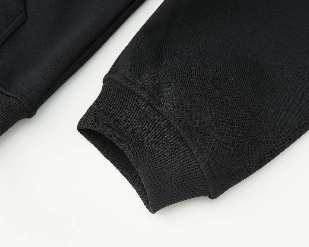 RDT Menswear Boxy Short Thickened Hoodie - Heavyweight Loose Fit Solid Color Sweatshirt