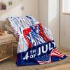 Statue of Liberty Printed Blanket for Sofa Bed Travel Camping Living Room Office Conditioning Blanket for All Seasons Gifts