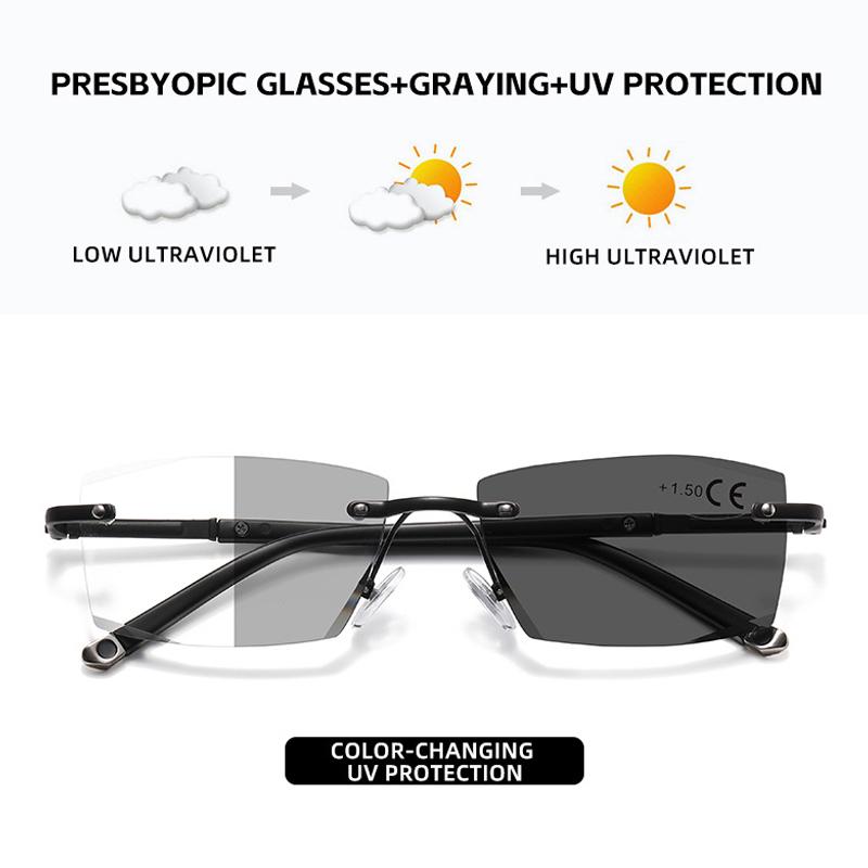 UV Protected Polarized UV Protection Lightweight Comfortable Durable High Quality No Rim Male Female Anti-blue