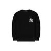 MLB New York Yankees Sweatshirts Unisex Black Crew Neck Moderate Regular 3AMTL0514-50BKS