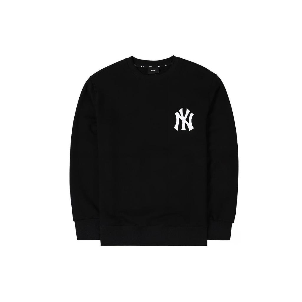MLB New York Yankees Sweatshirts Unisex Black Crew Neck Moderate Regular 3AMTL0514-50BKS