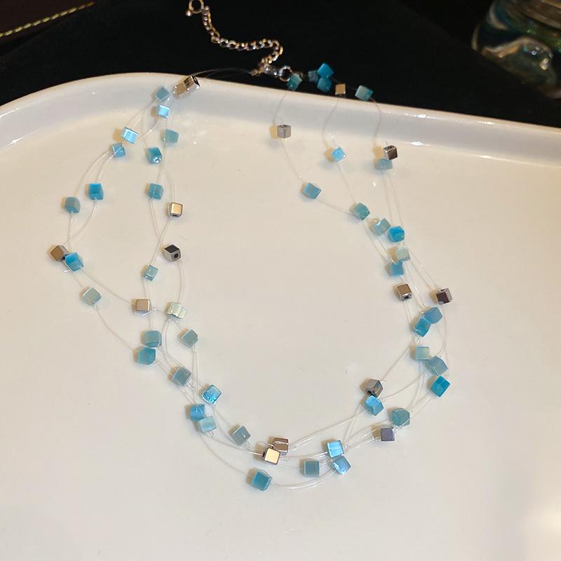 Collana con Perline per Clavicola Resort Bohemien - Accessorio di Moda di Lusso Leggero di Alta Gamma