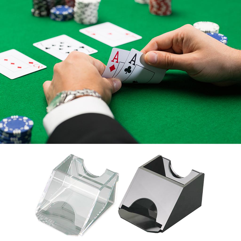 1 Deck Acrylic Playing Card Dealing Shoe Pokers Dealer Playing Card Dealing Shoe Casino Game Table Accessory Enduring