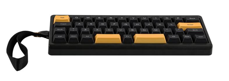 Epomaker th40 wisteria linear keyboard black and gold