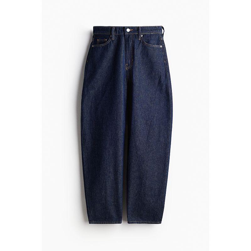 

HM Women s Jeans Autumn Lantern Leg Trendy Retro High Waist Jeans 1229032 DENIM BLUE 004 155/60