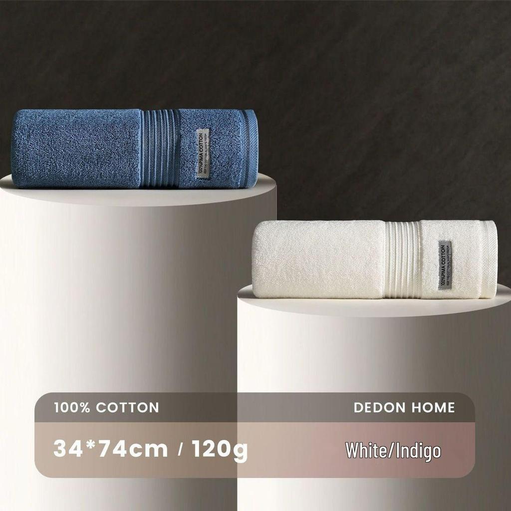 7a-Class Antibacterial Cotton Towel: Absorbent, Quick-Drying, Lint-Free Face Towel for Home, Adults, Men & Women, High-Grade Hotel Quality.