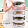 Transparent Stackable Food Insulation Cover Dust Proof Portable For Home Kitchen Keep Food Fresh Storage Organization Save Space