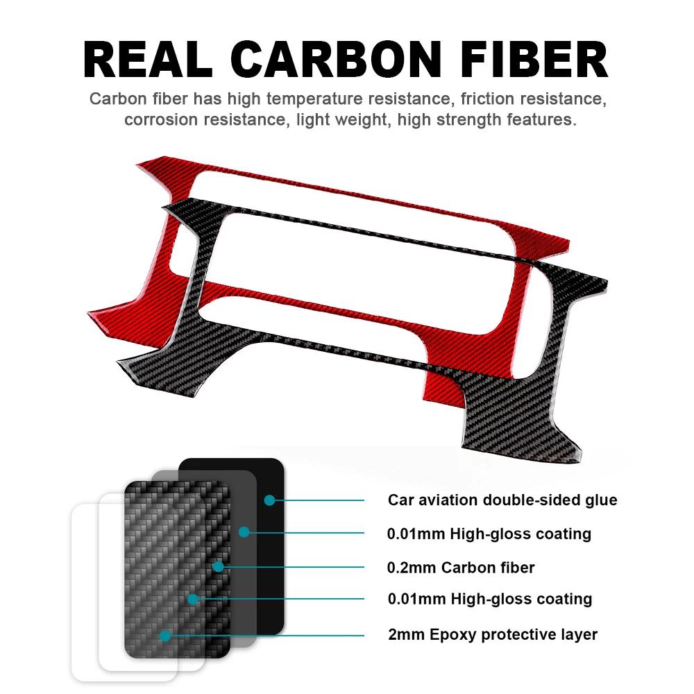 For Subaru WRX/WRX STI 2025 2025 2025 Real Carbon Fiber Sticker Car Center Centrol Gear Panel Interior Trim RHD LHD Accessories