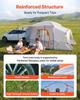 SUV Camping Tent for 5-9 Person, 3.96 x 3.05m 3-Season SUV Tailgate Tent with Ventilated Windows, PU2000mm Waterproof Dual-Use Car Rear Hatch Tents