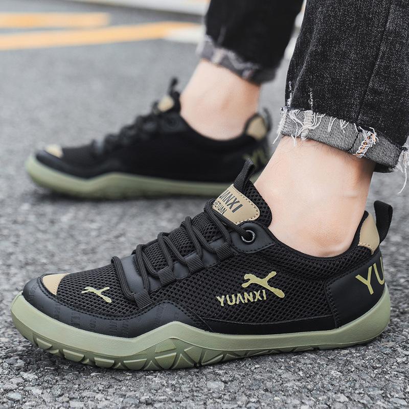 Trendy Brand Men's Shoes Summer Mesh Breathable Casual Sports Shoes Men's Ultra-light Soft-soled Running Trendy Shoes