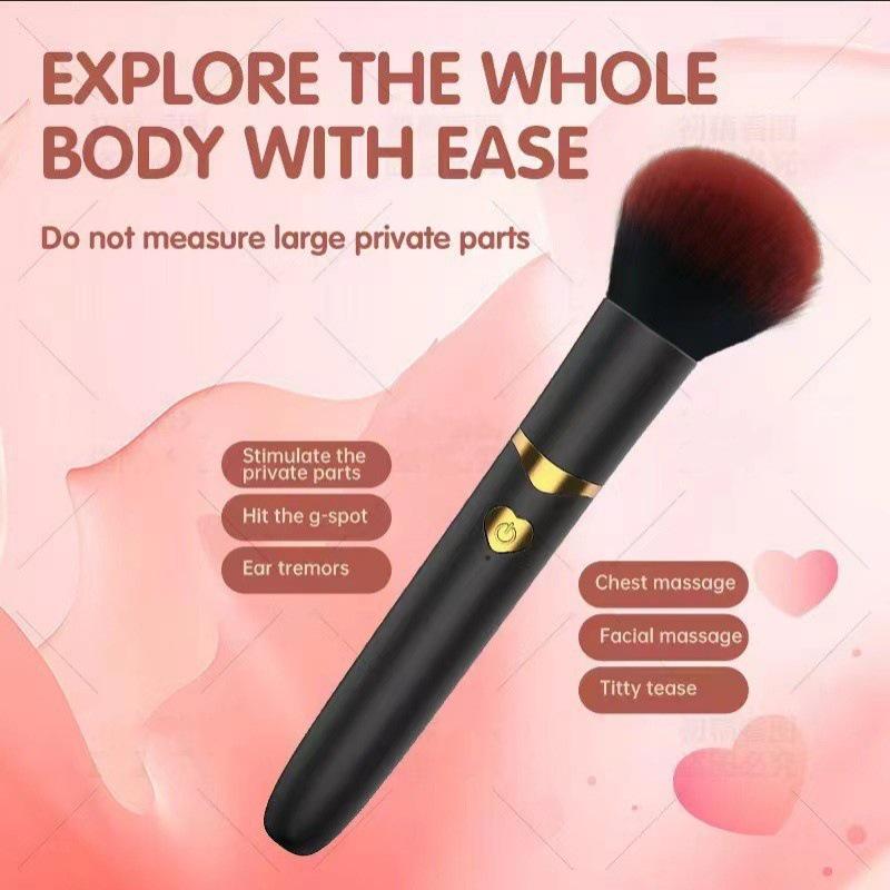 Bristle Vibrating Makeup Brush and Massager for Women
