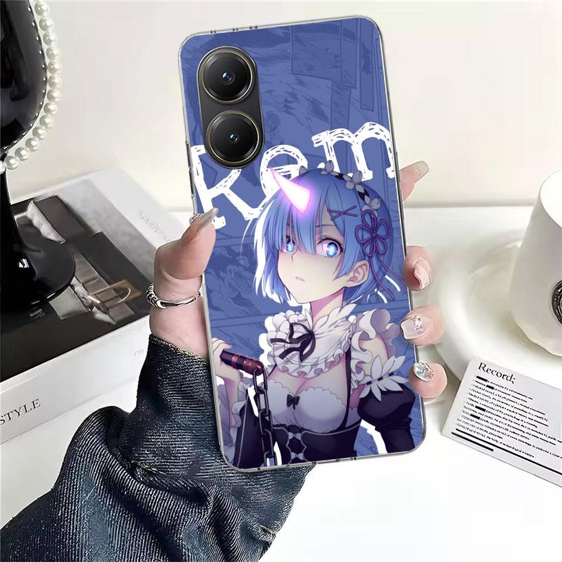 R-Rem Re Zero Anime Soft Phone Case For Xiaomi Redmi 15C 15 13C 13 Poco X5 X6 X7 F7 Ultra M7 12C 12 10 10C 9C 9A 9T 9 Fundas Poc