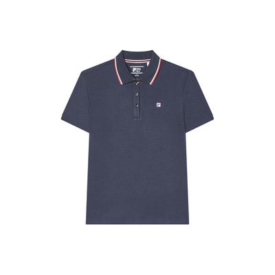 Besticktes Logo Strick Casual Kurzarm Poloshirt Damen Poloshirts Legendär-Blau F11W341104ANV