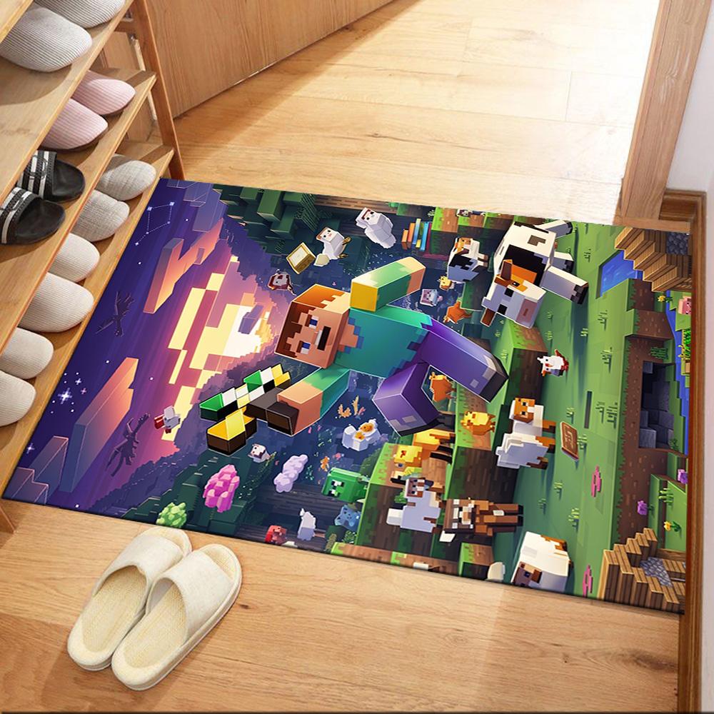 Minecraft 194 Area Rug Suitable for Kitchen Outdoor Game Room Dining Room Antislip Carpet Office home decor Birthday/Christmas Gift