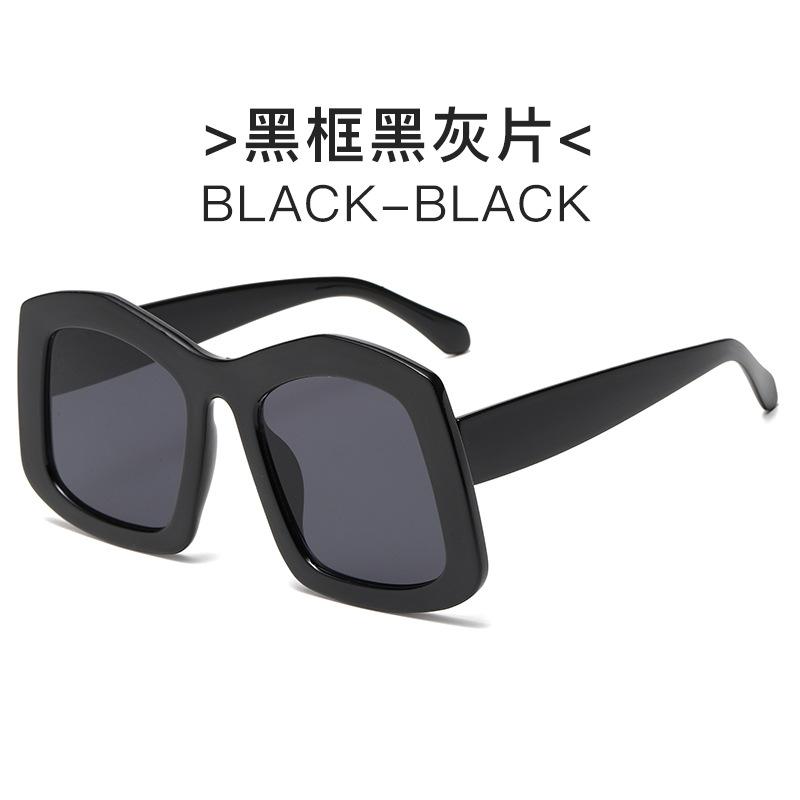 Travel Large Frame Sunglasses Personalized Candy Colored Sunglasses Trendy Street Photography Decorative Glasses