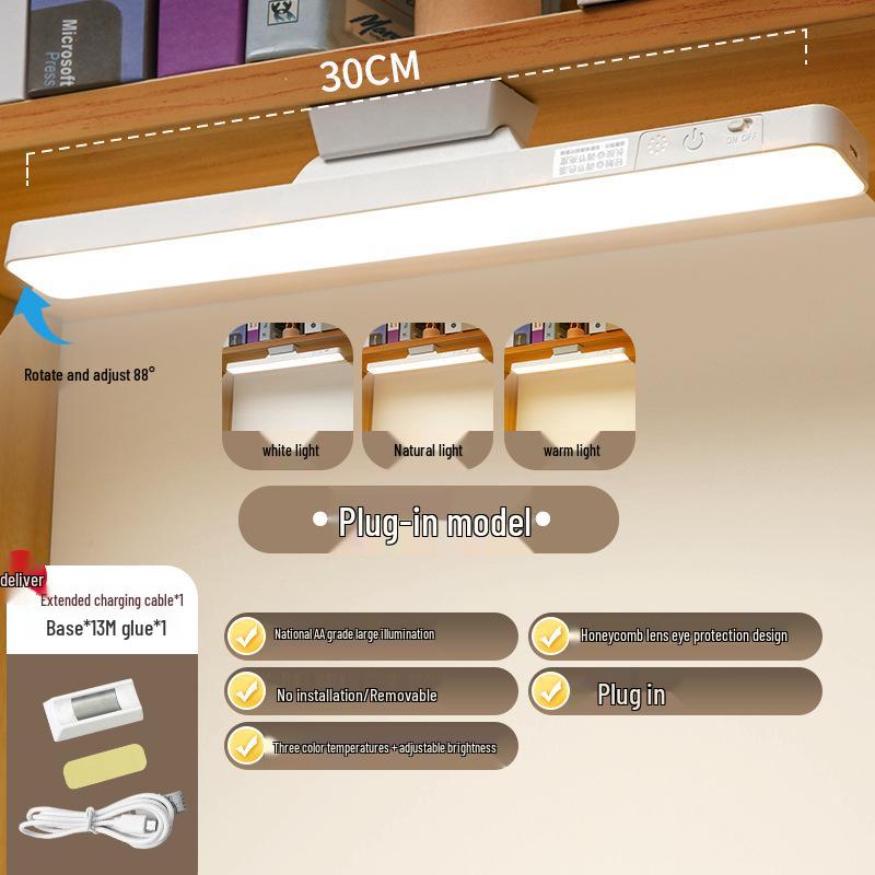 

LED Magnetic Desk Lamp: Multifunctional, Cool Light for Dormitory or Study, Eye Protection, Reading, and Charging Night Light
