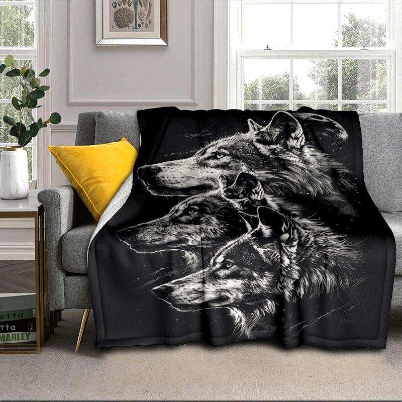 Wolf Pack Wilderness Blanket Flannel Blanket Throw Blanket Sofa Cover Blanket Soft Premium Blanket Picnic Blanket Tv Blanket Gifts