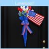 Tulip Day Independence Umbrella Wall Hanging Festive Decor With Red White Flag