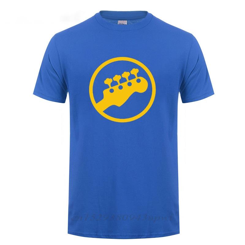 Bass Headstock Guitar Symbol Guitarist Player Musicians Music Rock TShirt Funny Birthday Gift For Men O Neck Cotton T Shirt Tee