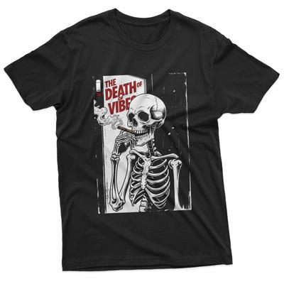 Skelett raucht Zigarette Vibe T-Shirt