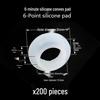 High-Temp Resistant Silicone Convex Washer for 4/6-Point Shower Hose with Mid-Convex Gasket