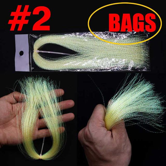 UV Spiral Bright Silk Feather Hook Tying Material for Sea Fishing
