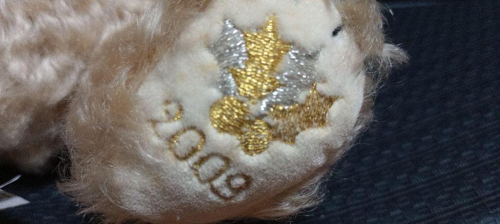 [USED] Merrythought Teddy Bear (crimson cloak with gold embroidery)